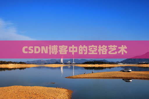 CSDN博客中的空格艺术